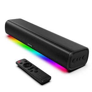 lot 1601 image: Sound Bar for Smart TV, 1660W Soundbar with Impactful Bass, Dynamic Light and Remote Control, Wall Mountable TV Speakers with BluetoothOptical3.5MM AUX for GamingPCProjector