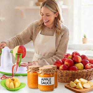 lot 1611 image: Apple Peeler for Apple Sauce and Pie, 8-Wedge Apple Slicer Corer with Stainless Steel Blades, Upgraded Strong Suction Base
