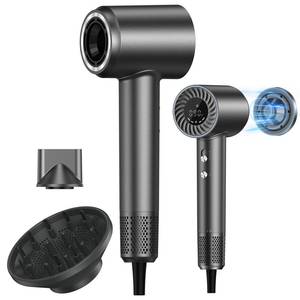 lot 1679 image: Hair Dryer, 150000 RPM Brushless Motor with 500M Negative Ions, Fast-Dry Lightweight Design, ThermoControl & Magnetic NozzleDiffuser, Low Noise Salon Blow Dryer for All Hair, Travel, Home