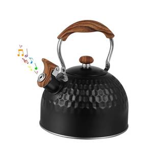lot 1688 image: Tea Kettle Stovetop Whistling Teakettle Teapot, Stainless Steel, 2.5 L Black