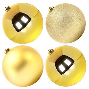 lot 1691 image: Benjia Extra Large Size Outdoor Christmas Ornaments, Oversized Huge Big Shatterproof Xmas Christmas Plastic Balls for Outside Lawn Yard Tree Hanging Decorations (6150mm, Gold, 4 Packs)