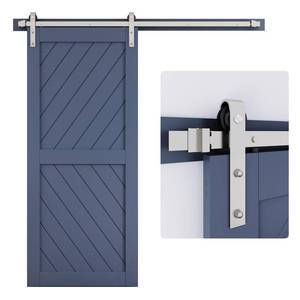 lot 1785 image: EaseLife 6.7 FT Brushed Nickel Sliding Barn Door Hardware Track Kit,Basic J Pulley,Heavy Duty,Slide Smoothly Quietly,Easy Install (6.7FT Track Kit for 3640 Wide Single Door)