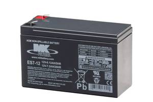 lot 1842 image: MK Battery ES7-12 Maintenance-Free Rechargeable Sealed Lead-Acid Battery