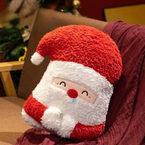 lot 1855 image: Triflice 17.7 Inch Christmas Santa Claus Plush Throw Pillow Soft Cuddly Stuffed Pillow Large Christmas Hugging Cushion for Home Bedroom Office Sofa Decor Christmas Birthday Holiday Party Favor Gift