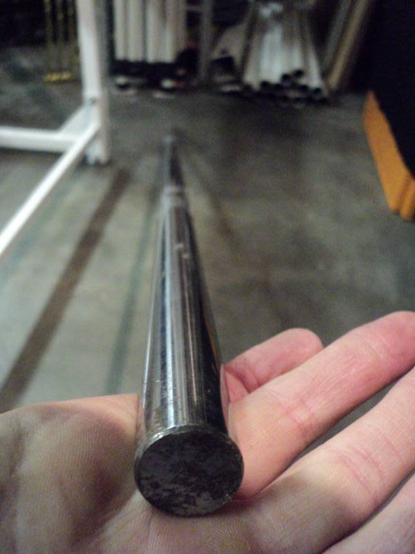 lot 3134 image: (1) piece steel bar stock