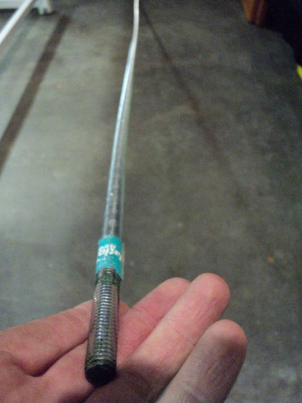 lot 3143 image: (1) piece National threaded rod