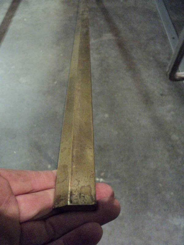 lot 3145 image: (1) piece brass bar stock