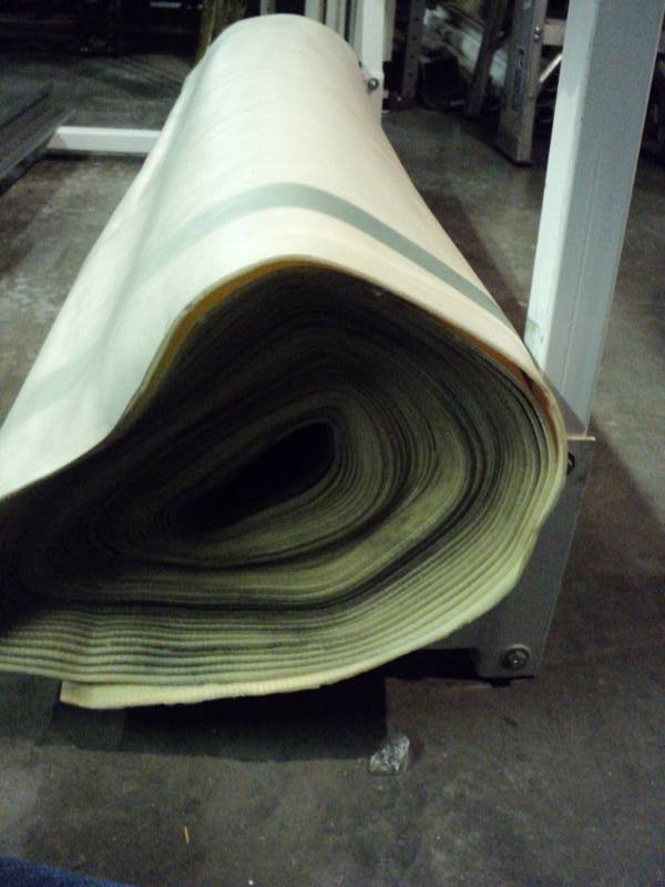 lot 3149 image: (1) roll foam back vinyl