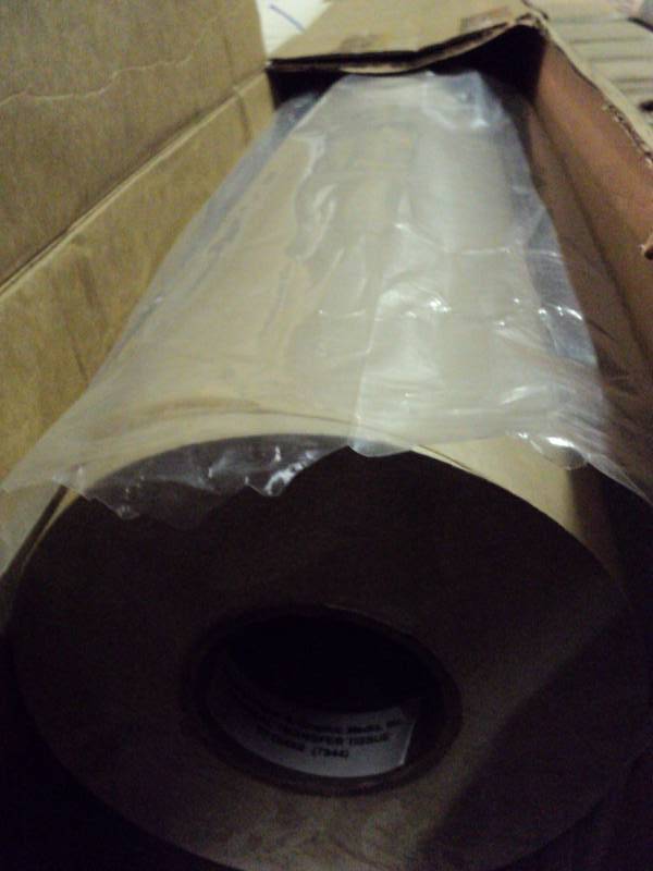 lot 3157 image: (1) roll Beaver paper and graphic media thermal transfer tissue