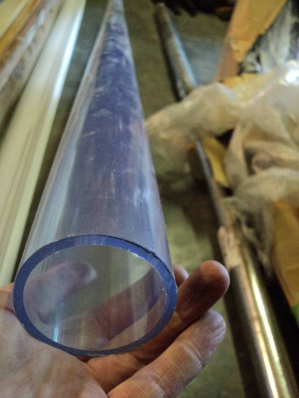 lot 3168 image: (1) large rigid plastic tube, 2 diameter x 96