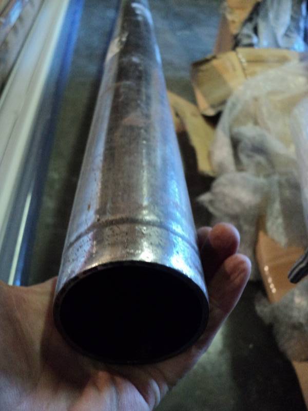 lot 3169 image: (1) large steel pipe, 2-12 diameter x 87
