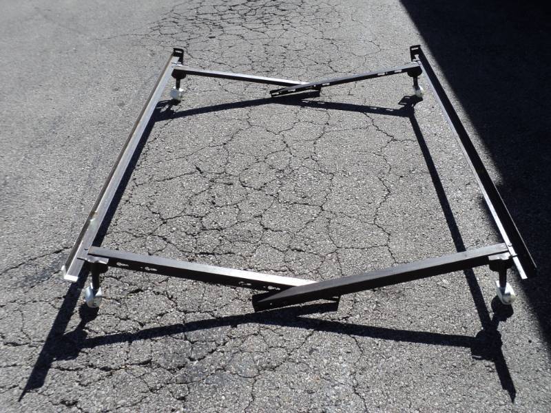 lot 3248 image: (1) set bed rails, adjustable twin, full queen, used