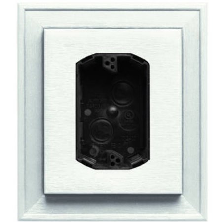 lot 3290 image: Mixed lot (2)Builders Edge 130110010123 White Electrical Mounting Block (2) Red dot outlet boxes
