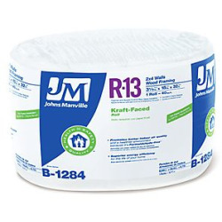 lot 2213 image: (1) roll Johns Manville R-13 Fiberglass Insulation (32-ft L X 15-in W X 3-12-in D)