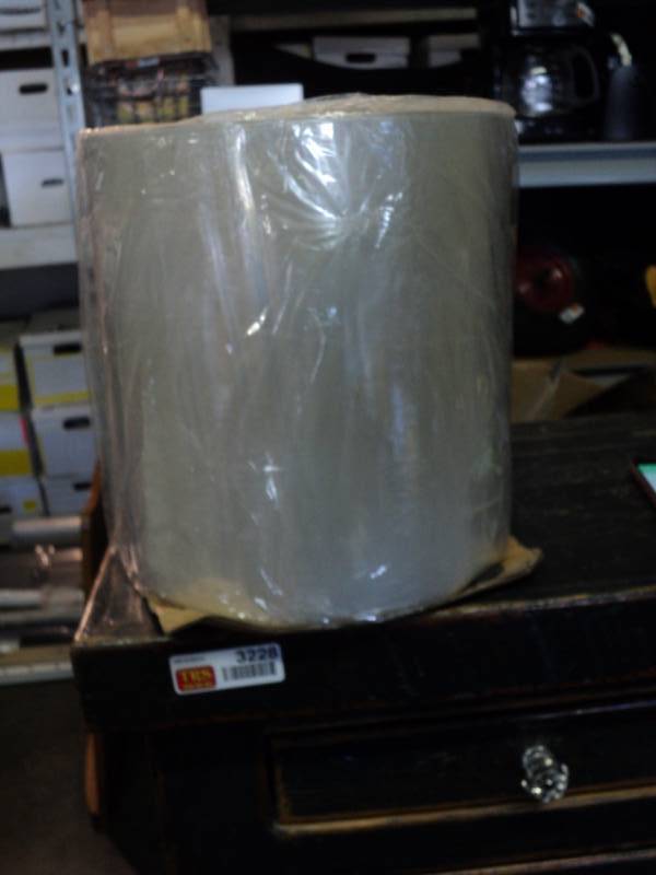 lot 3294 image: (1) roll Knox Premium shrink Film 10, 75 gauge, bi-fold, 3500