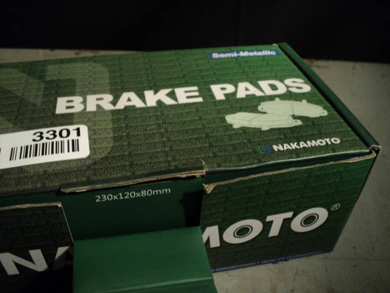 lot 3301 image: Nakamoto brake pads,  semi metallic