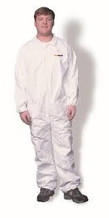 lot 3310 image: (1) box Sunrise Industries micropourus coveralls, elastic wrist and ankles,  XXL,  white