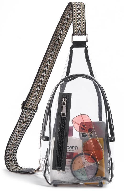 lot 4671 image: Telena Clear Bag for Stadium Events Womens Clear Purses for Women Stadium Crossbody Bag