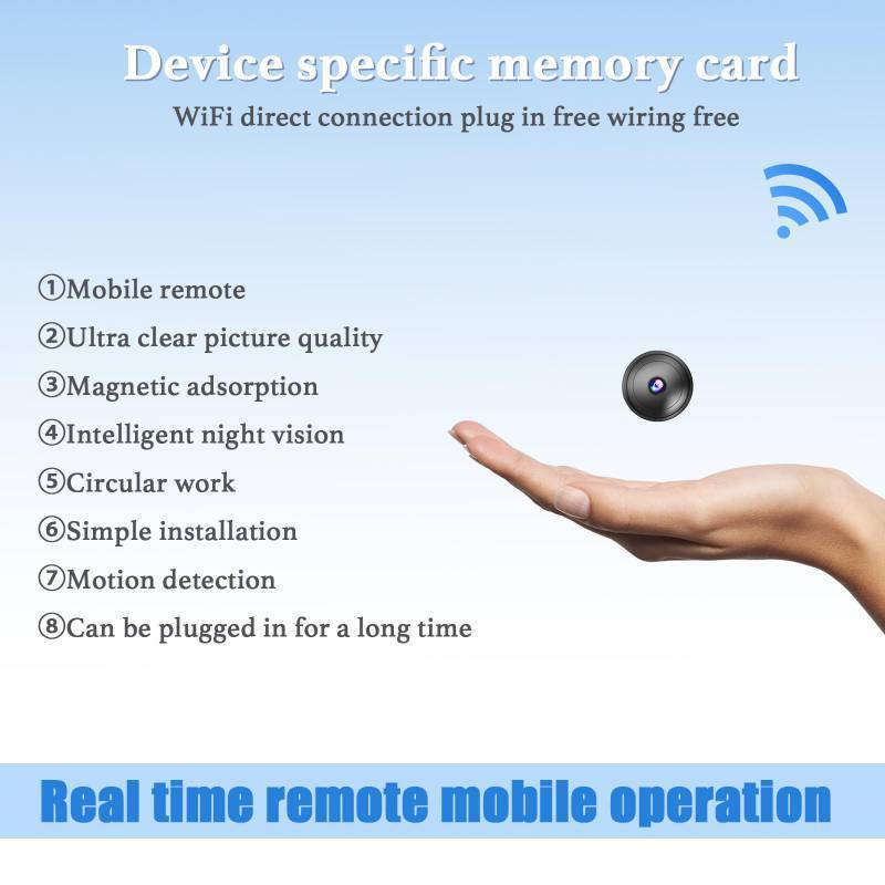lot 4737 image: Only 0.9 inch Hidden Camera with AudioVideo. Mini Small Camera. Spy Hidden Cameras for Home Indoor Use Spy Cam with Night Vision and Motion Detection Baby Monitor Small Mini Wireless Outdoor