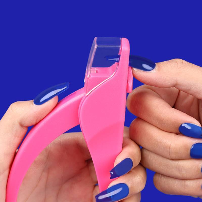 lot 6205 image: Nail Clippers for Acrylic Nails with Sizer and Catcher Adjustable Nail Tip Cutter with Length Measurement Gauge Artificial Fake Acrylic Extension Trimmer Nail Art Salon Home Manicure Tool Pink