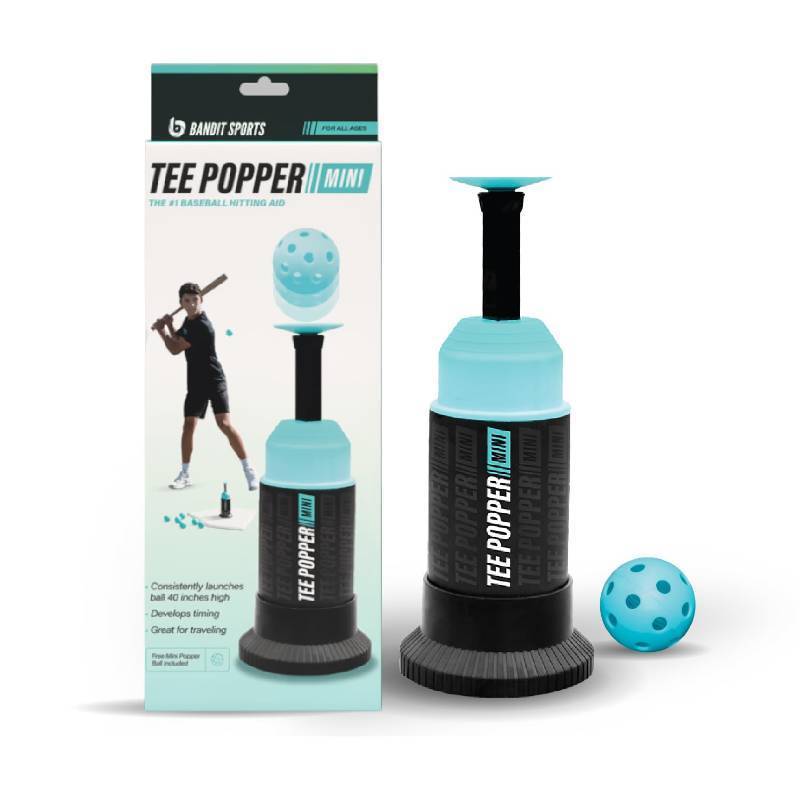 lot 6932 image: Bandit Sports Baseball Training Mini Tee Popper, Hitting Tee for Perfect Swings, Batting Machine for Practicing Hitting Without a Pitcher NO BALL