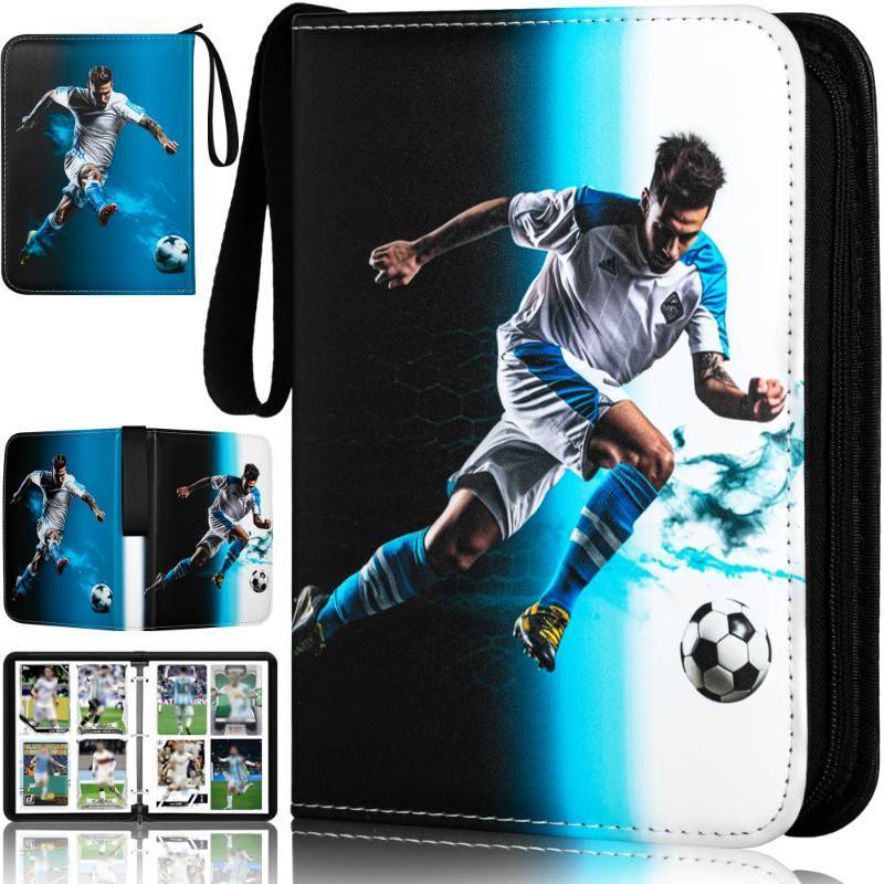 lot 8095 image: RONMONG Soccer Card Binder,2025-2026 Sports Trading Card with Sleeves Holder Album,440 Pockets Soccer Card Holder Sheets Display Storage Protectors for Collectors Boys and Girls Gift
