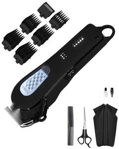 lot 2256 image: TCMKY Hair Clippers for Men Cordless&Corded Barber Clippers for Hair Cutting & Grooming Professional Hair Trimmer for Men Rechargeable Hair Trimmer Kit for Household(Black)