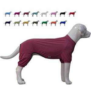 lot 2265 image: LoveLongLong Dog Jumpsuit with UV Protection and Quick-Dry Fabric for Spring Summer Pet Pajamas Taro Purple 2XL
