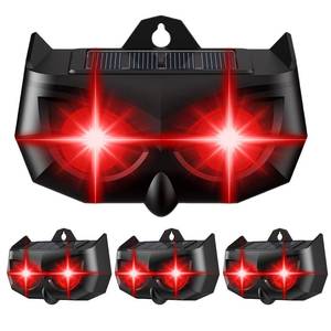 lot 2272 image: KFFNHH 2025 Solar Nocturnal Animal Repeller,4 Pack Racoon Repellent Outdoor,Waterproof Deer Repellent Device,Wall-Mounted Red Flashing Light, Skunk Fox Coyote Deterrent for Chicken Coop Garden Yard