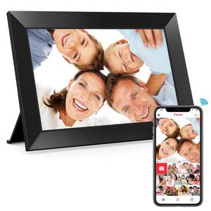 BIGASUO Digital Picture Frame, 10.1 Frameo Digital Frame WiFi with 32GB Memory, 1280x800 IPS Touch Screen, Send Photos/Videos from Your Phone Anywhere, Photo Gifts for Parents and Grandparents