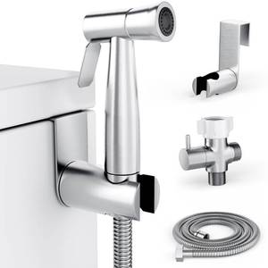 lot 2289 image: Purrfectzone Bidet Sprayer for Toilet, Handheld Sprayer Kit, Cloth Diaper Sprayer Set - Easy to Install - Stainless Steel NO HOSE