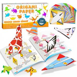 lot 2305 image: MOBYKE 238 Sheets Origami Paper, Oragami kit for Kids ages with 54 Patterns Projects, Double Sided Colored Blank Orgami Bulk Folding Book, Square Craft Patterned Papers Gift Set for Beginners Boy Girl