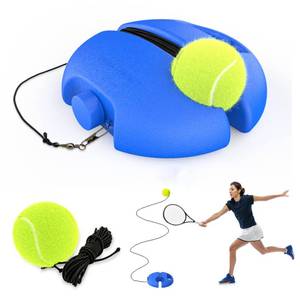 lot 2327 image: CHEGIF Tennis Trainer Rebound Ball, Solo Training Equipment, Portable Tennis Rebounder Kit, 2 String Balls, Suitable for Beginners Exercise