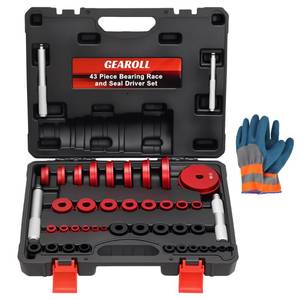 lot 2355 image: GEAROLL Bearing Press Kit, Bearing Race and Seal Driver Set, Bearing Race Punch Set with Seal Driver and Bearing Adapters, Bearing Seal Driver Kit (43 Piece Bearing Press Kit)