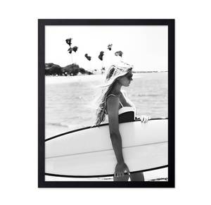 lot 2367 image: Poster Master Surfer Print - Fashion Poster - Black & White Photography Art - Gift for Women & Fashionista - Chic Decor for Bedroom, Bathroom or Living Room - 11x14 UNFRAMED Wall Art