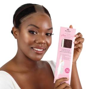 lot 2408 image: MILANO COLLECTION Wigrip, Premium Lace Wig Band for Women, Fully Adjustable & Reinforced Lace Wig Grip Band by Hairline, Comfortable and Secure Glueless Velvet Headband, Chocolate Brown
