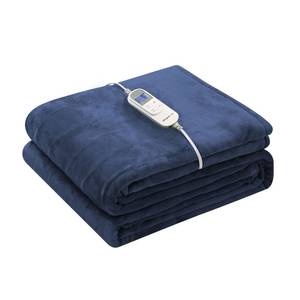 lot 2436 image: Wapaneus Heated Blanket Electric Blanket 72 x 84 Full Size with 10 Heating Levels and 12 Hours time Settings, Flannel Fast-Heating Electric Blanket, ETL Listed, Machine Washable,Dark Blue