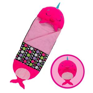 lot 2439 image: Happy Nappers Pillow &amp Sleepy Sack- Comfy, Cozy, Compact, Super Soft, Warm, All Season, Sleeping Bag with Pillow- Narwhal (Medium- 54 x 20)