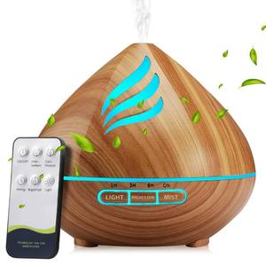 lot 2452 image: Essential Oil Scent Diffuser 500ML Aroma Diffuser with Remote Control, Large Fragrance Aromatherapy Diffuser, Mist Humidifier with 14 Colors LED Lights and Auto-Off for Valentines Day Gifts