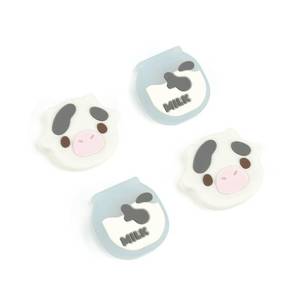 lot 2844 image: GeekShare Cute Silicone Joy Con Thumb Grip Caps, Joystick Cover Compatible with SwitchOLEDSwitch Lite,4PCS - Dairy Cow