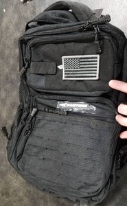 lot 2867 image: Tactical Military Backpack with USA Flag Patch