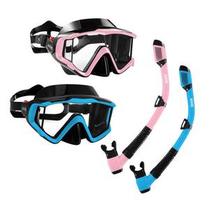lot 2868 image: Aegend Snorkeling Gear for Adults Youth Kids, Snorkel Mask with Top Dry Valve - Panoramic View Anti-Leak and Anti-Fog with Mesh Bag for Snorkeling, Scuba Diving, Freediving & Swimming