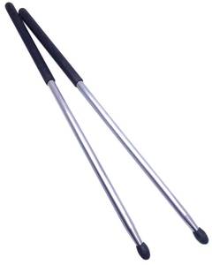 lot 2908 image: Jiayouy 1 Pairs 5A Aluminium Alloy Drum Sticks Durable Non-slip Exercise Drumsticks for Students and Adults Musical Instrument Percussion Accessories, Rubber Tips