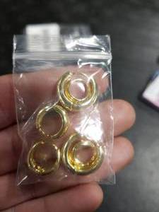 lot 2917 image: Gold Hoop Earrings Sets