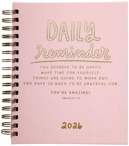 lot 2939 image: WORLD TRAVELER 2026 Planner Weekly and Monthly - 7 x 8.75 Hard Cover January December Spiral Daily Planner 2026 To Do List, Size 7X8.75, Pink Daily