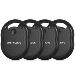 lot 2945 image: SMSRECEIVE Air Tracker Tags-4 Pack Apple MFi Certified, Smart Bluetooth Tracker Tag 110 dB Item Finder with Apple Find My (iOS Only) Key Finder and Item Locator Smart Tag for Keys, Luggage, Wallet