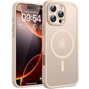 lot 2967 image: TOCOL Magnetic for 16 Pro Max Case, Upgraded Full Camera Protection, Compatible with Magsafe, 16FT Drop Protection, Translucent Matte Back Bumper Phone Cover for 16 ProMax 6.9-Inch Desert