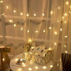lot 2977 image: Star String Lights, Merdeco 20ft 40 LED USB Powered Star String Lights Warm White Fairy Lights for Birthday Party Wedding Christmas Home Decoration