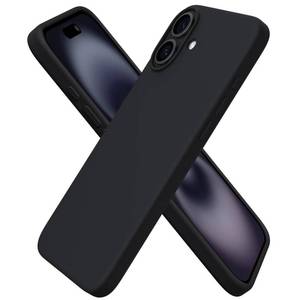 lot 2991 image: ORNARTO Compatible with iPhone 16 Plus Case 6.7, Slim Liquid Silicone 3 Layers Full Covered Soft Gel Rubber Phone Case Protective Cover 6.7 Inch, Black