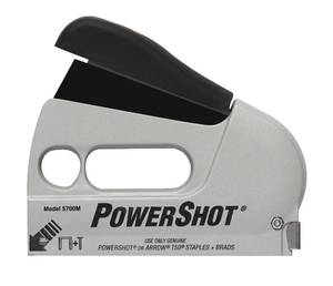 lot 2999 image: Arrow 5700 PowerShot Heavy Duty 2-In-1 Staple and Nail Gun for Wood, Upholstery, Furniture, Crafts, Fits 14, 516, 38, 12, or 916 Staples and 58 or 916 Brad Nails